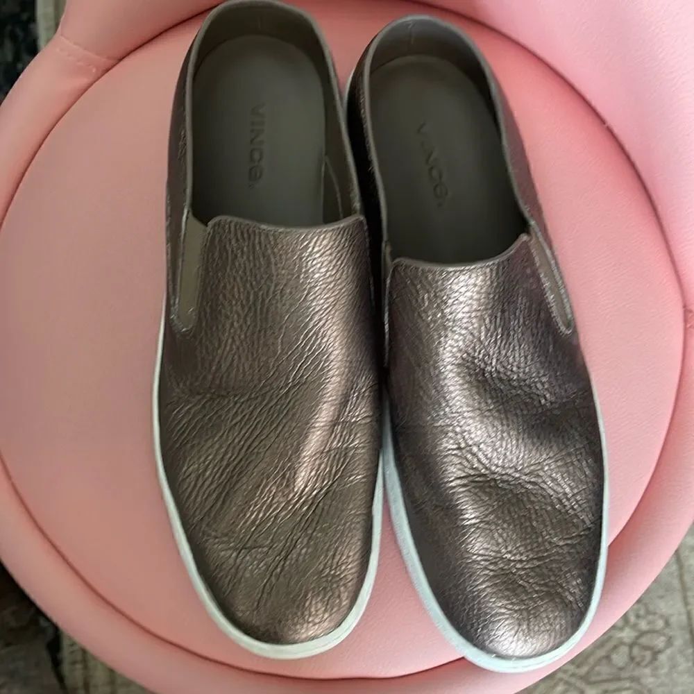 Vince soft leather mule.